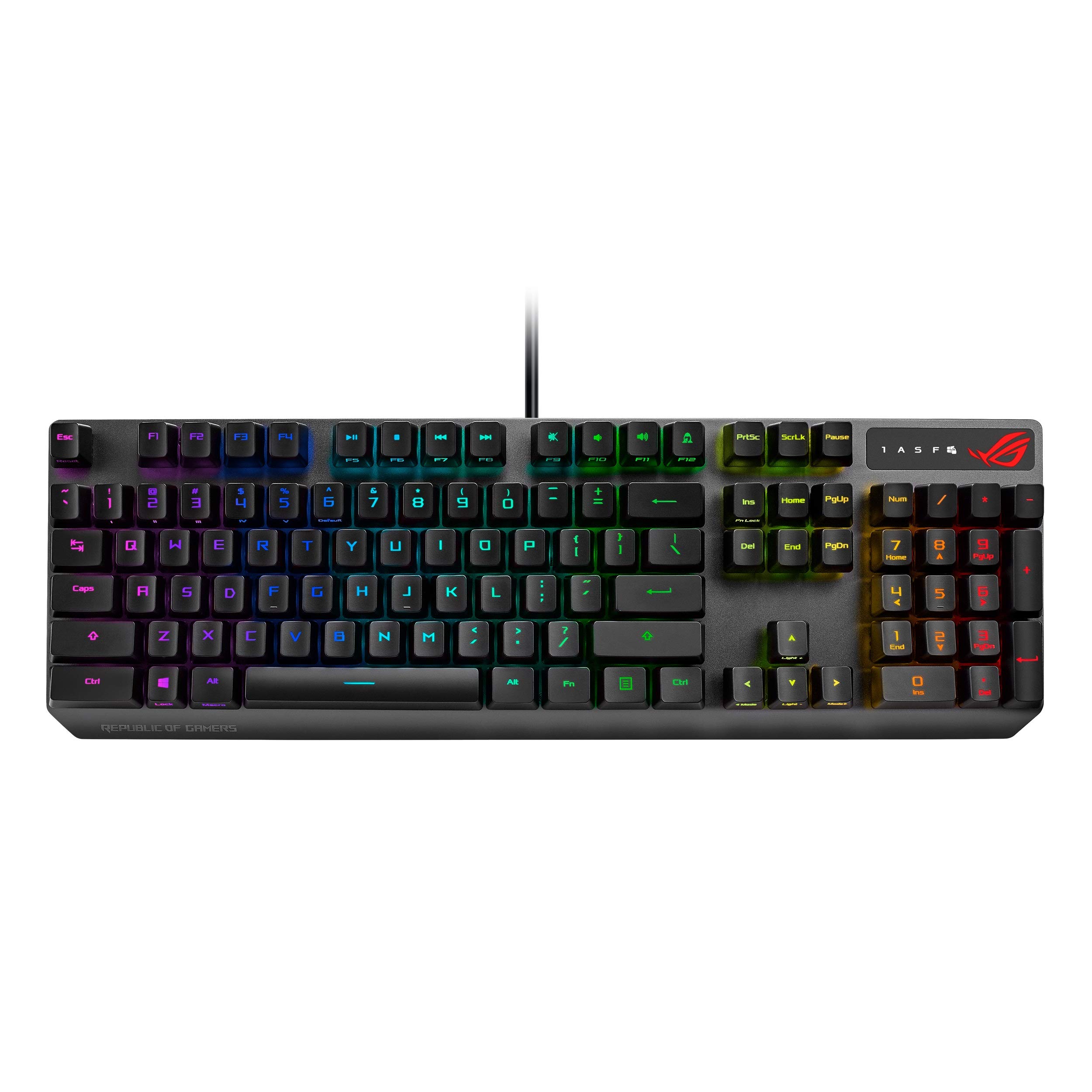 Teclado Mecánico Para Juegos Asus Rog Strix Scope Rx Negro