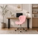thumbnail image 1 of Silla Home Office Rosada Diamond Giratoria con Ruedas, 1 of 5
