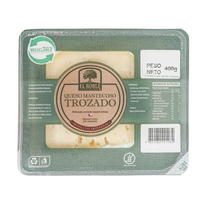 Queso Mantecoso Trozo 400 G El Roble