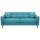 thumbnail image 1 of Sofa New Retro 3CG Felpa 01 Turquesa, 1 of 6