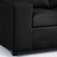 thumbnail image 5 of Sofá 3 cuerpos + 2 Pouf Lucca PU Negro, 5 of 7