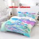 thumbnail image 1 of 3pcs bedding Featuring Ate'S Stray Album with Fluffy Cartoon Style Illustrations Includes a Duvet Cover And Two Pillowcases, 1 of 5