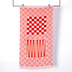 Mashini - Toalla De Playa Juego 70X150 Dama Rosado