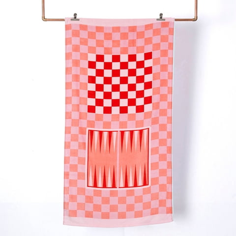 Mashini - Toalla De Playa Juego 70X150 Dama Rosado