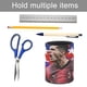 thumbnail image 5 of Christian Pulisic-theme Cylinder Pen Holder Pencil Organizer with Flannel Lining PVC Leather Material Cardboard Base for study work 10*8CM, 5 of 6