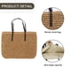 thumbnail image 3 of Bolso grande tejido de paja para mujer, bolso de playa hecho a mano, bolso de hombro, bolso de mano de paja, 3 of 6