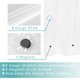 thumbnail image 2 of Cortina de Ducha Mrs Awesome 91 × 183 cm Forro Transparente, 2 of 5
