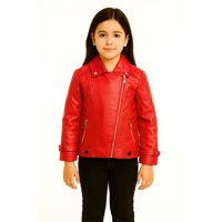 Kibou - Chaquetas Ecocuero Niña Estilo Motociclista