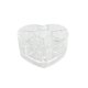 thumbnail image 1 of Cosmetiquero Forma De Corazón 8 Compartimientos Transparente, 1 of 3