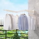 thumbnail image 3 of Estante de secado de ropa, Montado en pared de ahorro de espacio de lavandería, Retractable, plegable (triple), Ropa de estante de color blanco, 3 of 3