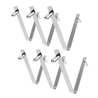 Ioensy - 6 Pinzas Para Cepillo De Piscina Con Doble Pasador Y Botón De Resorte Para Carpa, Recogedor De Hojas Y Pesca.