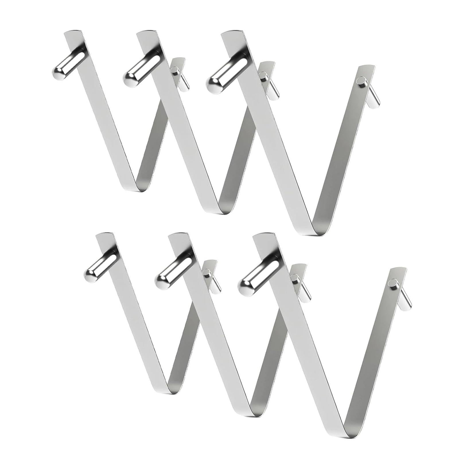 Ioensy - 6 Pinzas Para Cepillo De Piscina Con Doble Pasador Y Botón De Resorte Para Carpa, Recogedor De Hojas Y Pesca.