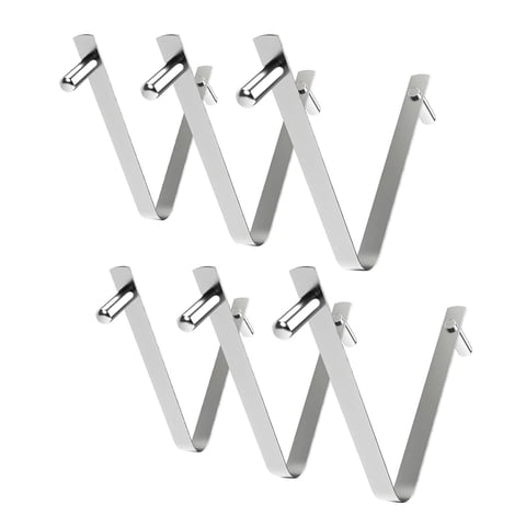 Ioensy - 6 Pinzas Para Cepillo De Piscina Con Doble Pasador Y Botón De Resorte Para Carpa, Recogedor De Hojas Y Pesca.