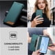 thumbnail image 4 of Funda Tipo Cartera de Cuero Sintético para Samsung Galaxy A57 Bloqueo RFID, con Ranuras para Tarjetas y Bolsillo para Efectivo, Cierre Magnético Fuerte Verde, 4 of 6