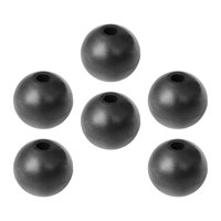 Magideal - 6 Topes De Bola Para Cable De Gimnasio, Piezas De Reparación Para Máquina De Ejercicio, Bolas De Limitación De Puerto De Interfaz Negras, Accesorios P Pequeño