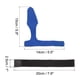 thumbnail image 2 of 16 Pcs (8pairs azul) Cubierta de la punta de la caña de pesca y corbata, caña manga protectora caso correas de sujeción Accesorios, 2 of 3