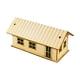 thumbnail image 3 of Casa De Madera En Miniatura, Decoración única 1/72 Para Micropaisaje, Regalo, Mesa De Arena, Estilo C, 3 of 5