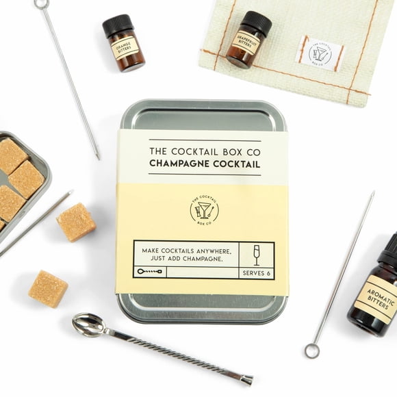 Kit de Cócteles The Cocktail Box Co. Champagne para Viaje Aprobado por TSA