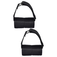 Magideal - 2X Correas De Tobillo Con Mancuernas De Peso Ajustable, Accesorio Para Mancuernas, Entrenamientos, Respaldos De Piernas Portátiles Para Equipo De Cult