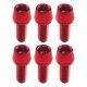 thumbnail image 3 of 6x Kit De Tornillos De Vástago De Bicicleta Tornillo De Freno De Disco De Bicicleta Para Reparación De Ciclismo Rojo, 3 of 3