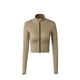 thumbnail image 2 of Poleron crop con cierre beige Talla XS, 2 of 3