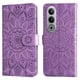 thumbnail image 1 of Funda tipo cartera FOXDOCK para OnePlus Nord CE 4 , diseño girasol en relieve, cuero PU, cierre magnético, soporte y tarjetero, 1 of 5