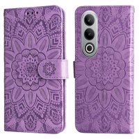 Funda Tipo Cartera Foxdock Para Oneplus Nord Ce 4 , Diseño Girasol En Relieve, Cuero Pu, Cierre Magnético, Soporte Y Tarjetero