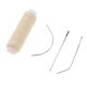 thumbnail image 4 of hilo de pelo de algodón tejido de la trama de costura hilo de decoración para la extensión del pelo de color beige, 4 of 5