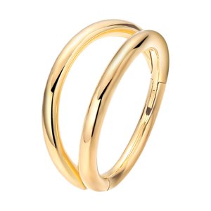 Ioensy - Anillo Para La Nariz Aro No Perforado Anillos Para El Tabique Para Festivales Aniversario Cumpleaños 0,12 Cm X 0,8 Cm Oro