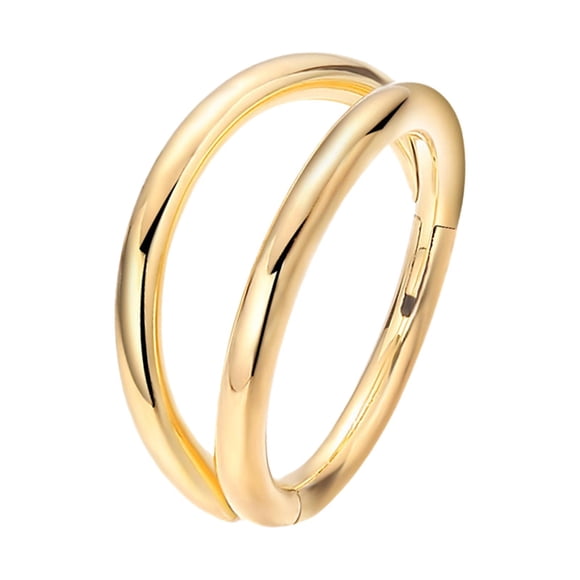 Anillo Para La Nariz Aro No Perforado Anillos Para El Tabique Para Festivales Aniversario Cumpleaños 0,12 Cm X 0,8 Cm Oro