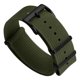thumbnail image 1 of Correa de Reloj WatchGecko 20 mm Nylon Verde y Negro, 1 of 4