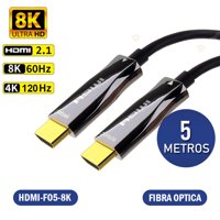 Evotech - Cable Hdmi 2.1 Fibra Optica 8K 48Gbps 5 Metros