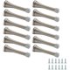 thumbnail image 1 of Amazon Basics Tope de Puerta con Resorte y Puntas con Amortiguador de Goma, Níquel Cepillado, Paquete de 12, 1 of 3