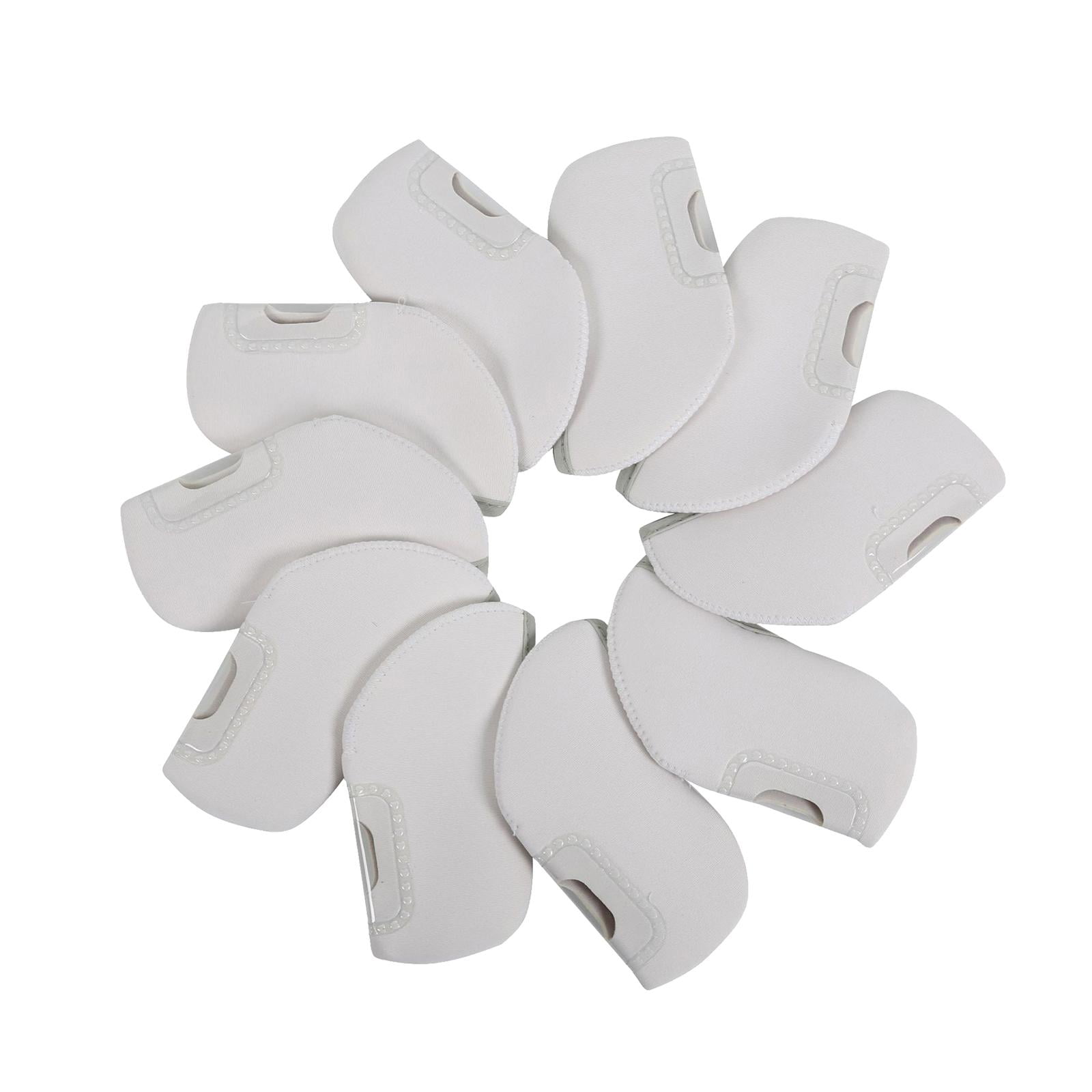 Ioensy - 10x Fundas Para Palos De Golf Fundas Para Palos De Golf Para Putters Madera Blanco