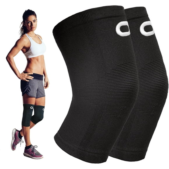 Rodillera Crucial Compression Talle M Negra, Par
