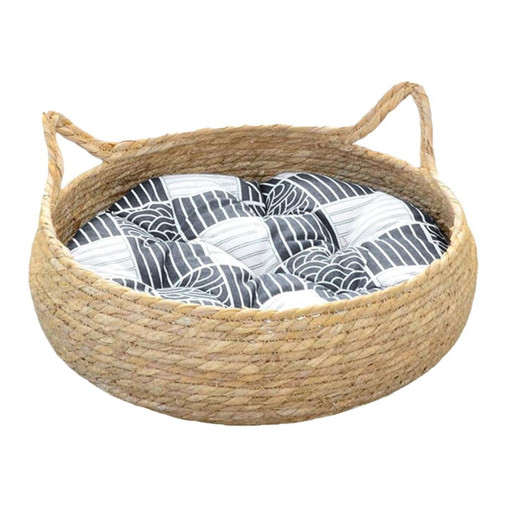 Magideal - Cama Rascadora Para Gatos Con Cojín Extraíble, Accesorios Suaves, Cama Universal Lavable Para Salón, Rascador Para Gatos Para Descanso De Cachorros, P Azul 40cm