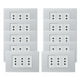 thumbnail image 1 of Pack 10 Tomacorriente Triple Metálico 10a - Gris Blanco, 1 of 3