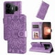 thumbnail image 1 of Funda tipo cartera FOXDOCK para Realme GT3 , diseño girasol en relieve, cuero PU, cierre magnético, soporte y tarjetero, 1 of 5