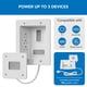 thumbnail image 4 of Kit corrector de cables de TV para pared Mount-It! con alimentación empotrada, 4 of 9
