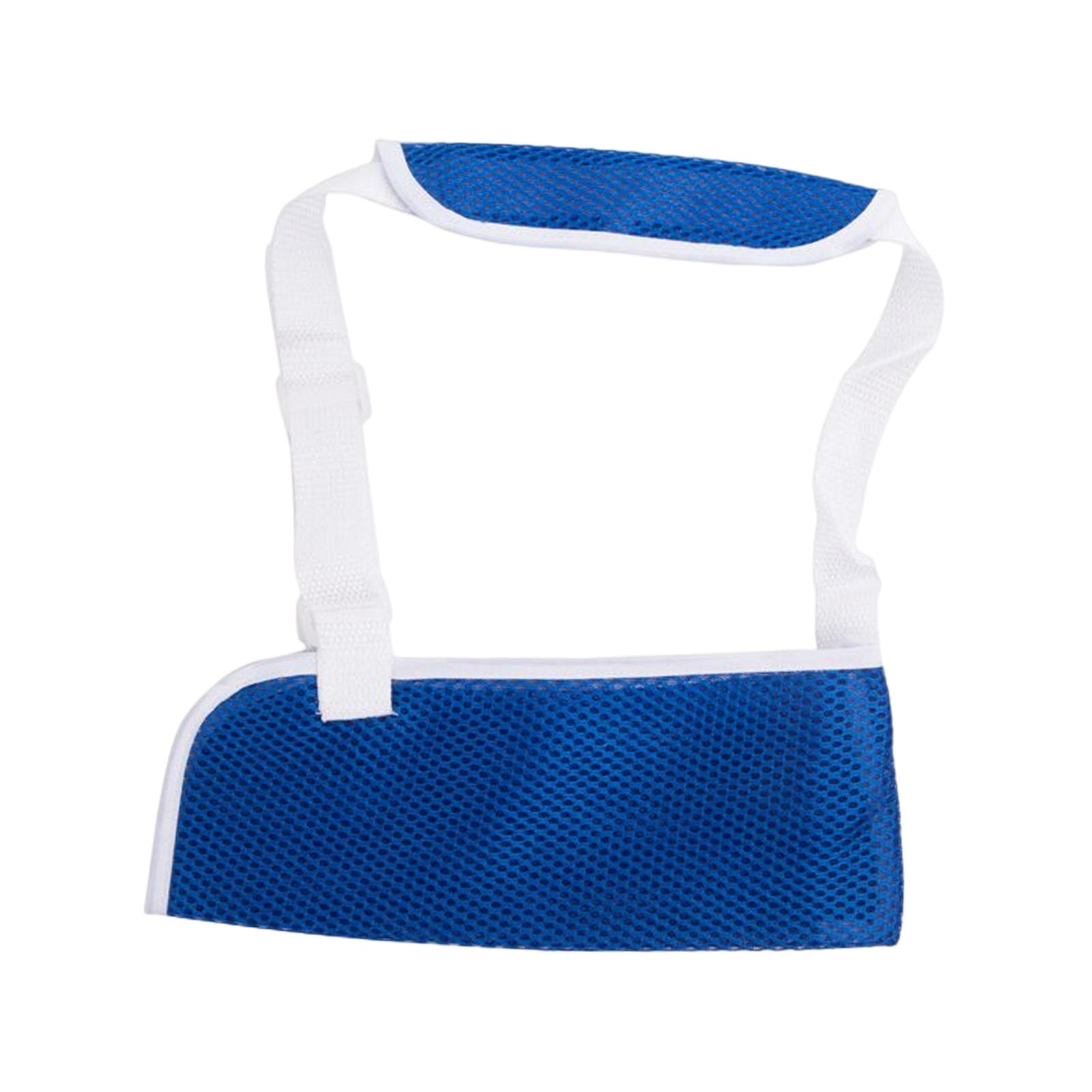 Magideal - Cabestrillo De Malla Para Niños, Con Correa De Hombro Acolchada, Cabestrillo De Soporte Para Para Fractura, Esguince, Manguito , Muñeca, , S 25X10Cm Azul 25X10Cm