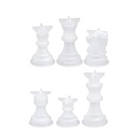 Ioensy - 6 Piezas De Ajedrez Internacionales, Molde De Resina Epoxi, Molde De Fundición De Joyería De Silicona