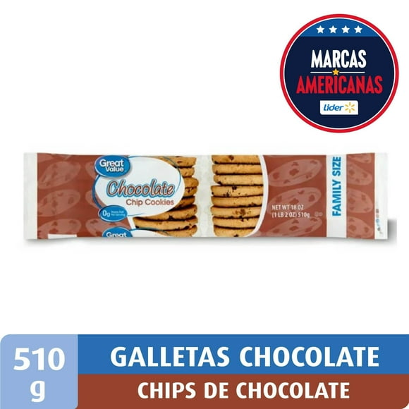 Galleta Chocolate con Chips de Chocolate, 510 g