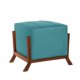 thumbnail image 1 of Pouf Marsella Tela Velvet Turquesa, 1 of 3