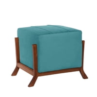 Latam Home - Pouf Marsella Tela Velvet Turquesa