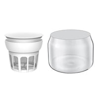 Bothyi - Yogurtera De Vidrio Para El Hogar, Tarro De Té De Leche De Soja Para Postre Pequeño, Botella De Yogur De Gelatina Y Filtro