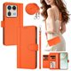 thumbnail image 2 of Funda Cartera para Motorola Edge 50 Ultra 5G con Bolsillo para Billetes, Naranja, 2 of 6