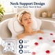 thumbnail image 4 of Almohada de Baño mugenbo 4D Malla para Cabeza, Cuello y Espalda - Blanco, 4 of 7