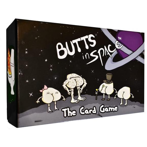 Juego de cartas Butts in Space para familias y niños de 8 a 12 años