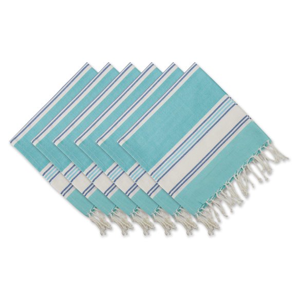 Juego de servilletas DII Seashore Collection Tidal Stripe Fouta x6