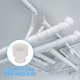thumbnail image 5 of Adaptador Reductor de Conducto Uxcell, Adaptador de Aumento de Tubería para Flujo de Aire, Accesorio de Tubería de 3" a 2", 5 of 6
